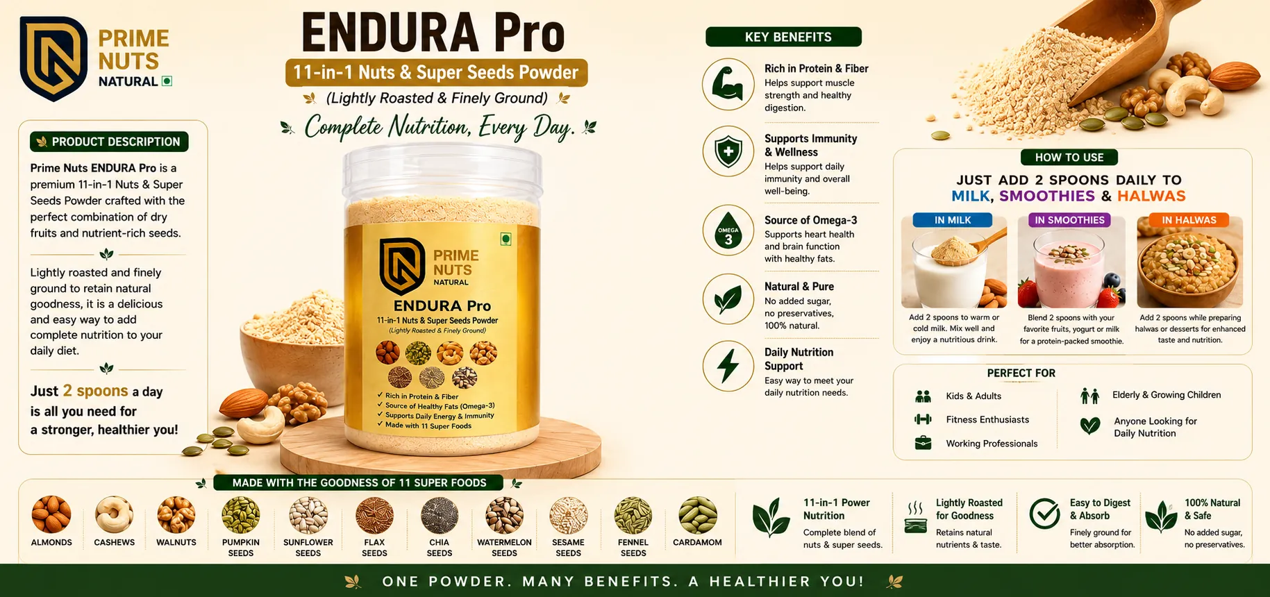 Healthy Living - Prime Nuts offer banner